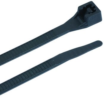 Gardner Bender 45-308UVB Cable Tie, Double-Lock Locking, 6/6 Nylon, Black