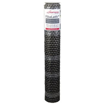 Adfors FibaLath FLX7207-A Stucco Netting, 25 ft L, 39 in W, 0.22 in Thick, Fiberglass, Gray