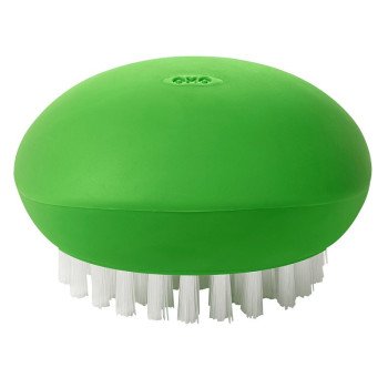 Good Grips 33781 Vegetable Brush, 3.3 in OAL, Nylon Trim, Non-Slip Grip Handle, Nylon Handle