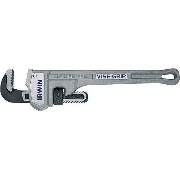 Irwin 2074114 Pipe Wrench, 2 in Jaw, 14 in L, Aluminum, I-Beam Handle