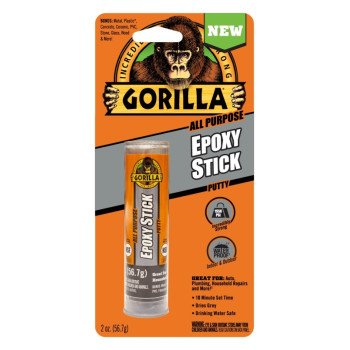 Gorilla 4242502 Epoxy Stick, Gray, 2 oz