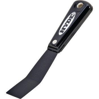 Hyde 02070 Putty Knife, 1-1/4 in W Blade, HCS Blade, Nylon Handle