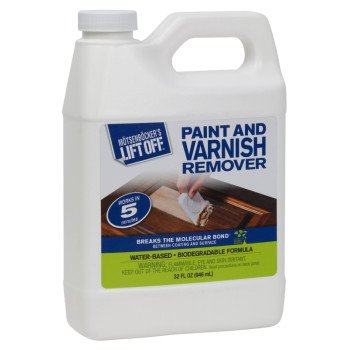 Motsenbocker's Lift Off 41132 Paint and Varnish Remover, Liquid, Mild, Clear, 32 oz, Bottle