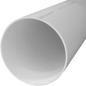 JM Eagle SDR Series 27607 Pipe, 4 in, 20 ft L, Solvent Weld, PVC, White