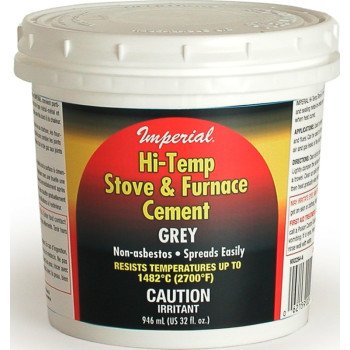 Imperial KK0284-A Stove and Furnace Cement, 32 oz Tub