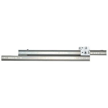 Knape & Vogt 1300P ZC 14 Drawer Slide, 75 lb, 14 in L Rail, 1/2 in W Rail, Steel, Zinc