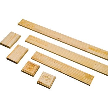 Waddell FCS37 Door Moulding Set, 3-1/4 in W, Casing Profile, Pine Wood