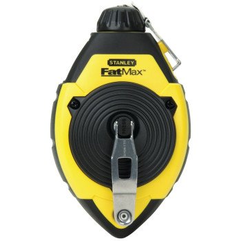 STANLEY 47-140L Chalk Line Reel, 100 ft L Line, Blue Line, 3:1 Gear Ratio