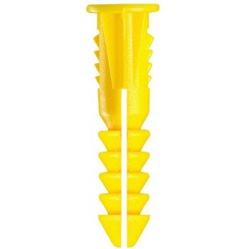 COBRA ANCHORS 185R Screw Anchor, #4-6 Thread, 7/8 in L, Polyethylene, 75 lb