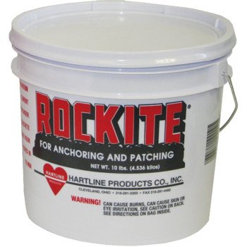 Rockite 10010 Expansion Cement, Powder, White, 1 hr Curing, 10 lb Pail