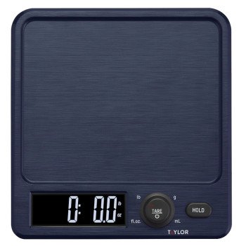 Taylor 5280827 Antimicrobial Kitchen Scale with Rotating Knob, 11 lb, Digital Display, ABS Housing Material