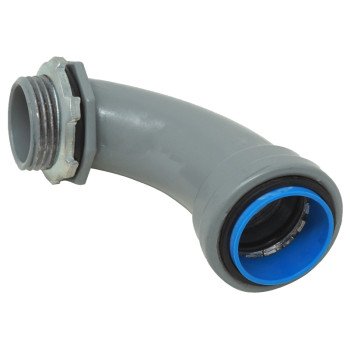 Southwire SIMPush LTNM-90-050 Liquidtight Connector, 1/2 in Push-On, 2.735 in L, PVC, Gray