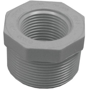 IPEX 435708 Reducing Bushing, 1-1/2 x 1 in, MPT x FPT, White, SCH 40 Schedule, 150 psi Pressure