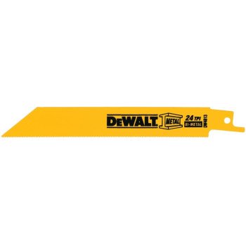 DEWALT DW4813 Reciprocating Saw Blade, 3/4 in W, 6 in L, 24 TPI