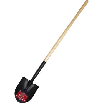 BULLY Tools 52515 Shovel, 9 in W Blade, 14 ga Gauge, Steel Blade, Hardwood Handle