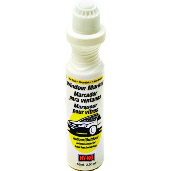 Hy-Ko 40610 Window Marker, Non-Toxic, Rain-Resistant, White