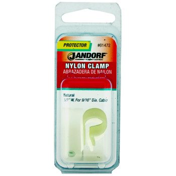 Jandorf 61472 Cable Clamp, Nylon, Natural