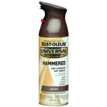 Rust-Oleum 245218 Hammered Spray Paint, Hammered, Brown, 12 oz, Can