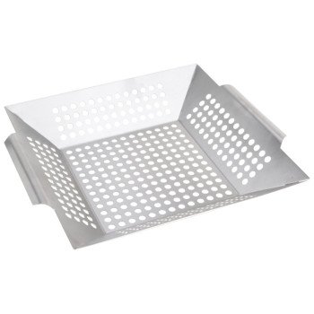 Omaha BBQ-37238 Grilling Basket, 13-7/8 in L, Stainless Steel