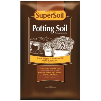 SuperSoil 72452490 Potting Soil, 2 cu-ft Coverage Area, Bag