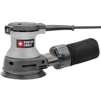 Porter-Cable 382 Random Orbit Sander, 1.9 A, 5 in Pad/Disc, Hook and Loop Pad/Disc, Includes: Sander