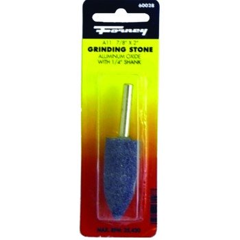 Forney 60028 Grinding Point, 7/8 x 2 in Dia, 1/4 in Arbor/Shank, 60 Grit, Coarse, Aluminum Oxide Abrasive