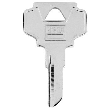 Hy-Ko 11010IN26 Key Blank, Brass, Nickel-Plated, For: Independent/Ilco IN26 Door Locks