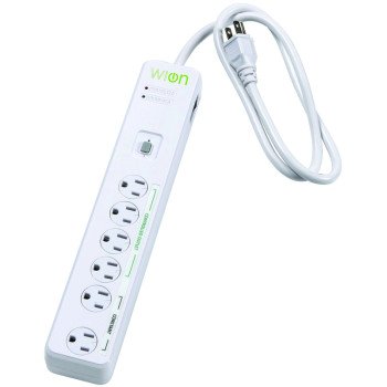 CCI 50051 Surge Protector, 120 V, 15 A, 4 -Outlet, 900 J Energy, White