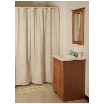 Simple Spaces SD-PCP01-W3L Shower Curtain, Vinyl, White, White