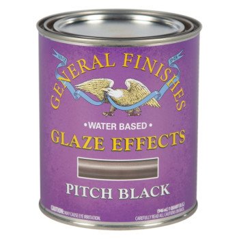 QTPB PAINT GLAZE PITCH BLK 1QT