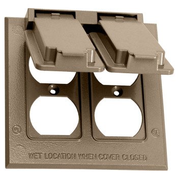 BWF 4261AB-1 Cover, 4-9/16 in L, 4-9/16 in W, Metal, Bronze, Powder-Coated