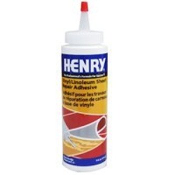 Henry 12394 FRC Vinyl Tile Repair Adhesive, Off-White, 6 oz Bottle