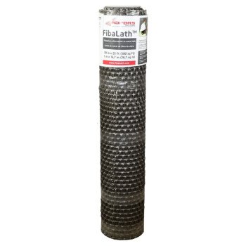 Adfors FibaLath FLX7206-A Stucco Netting, 55 ft L, 39 in W, 0.22 in Thick, Fiberglass, Gray