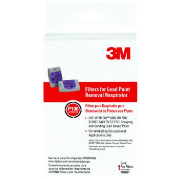 3M P100 Series 7093H1-DC Respirator Cartridge, Bayonet, Plastic Frame