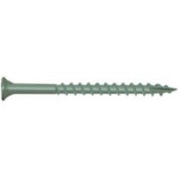 Camo 0341130 Deck Screw, #8 Thread, 2 in L, Bugle Head, Star Drive, Type 17 Slash Point, Carbon Steel, ProTech-Coated, 100/PK