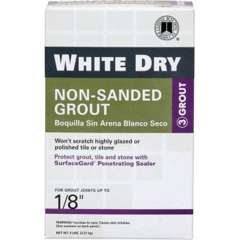 Custom WDG5-4 Non-Sanded Grout, White, 5 lb Box