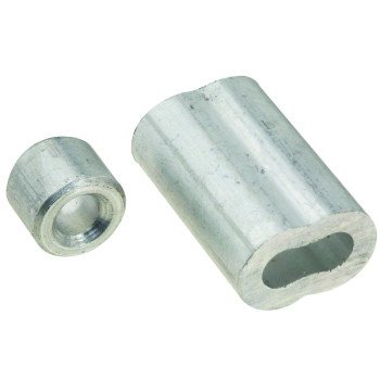 National Hardware SPB3231 Series N830-354 Ferrule and Stop, 3/16 in Dia Cable, Aluminum