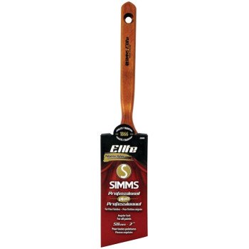 Simms 8000-50 Paint Brush, 2 in W, Angle Sash Brush, 2-7/8 in L Bristle, Nylon/Polyester Bristle