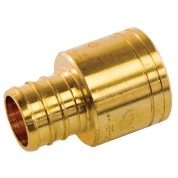 aqua-dynamic 9783-903 Pipe Adapter, 1/2 in, PEX x Female Sweat, Brass