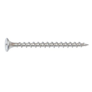 Midwest Fastener 10517 Deck Screw, No 7, 2 in L, Coarse Thread, Bugle Head, Phillips Drive, Dacrotized, 1 PK