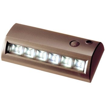 Light It 20032-307 Motion Activated Path Light, AA Battery, 6-Lamp, LED Lamp, 42 Lumens, 7000 K Color Temp, Plastic