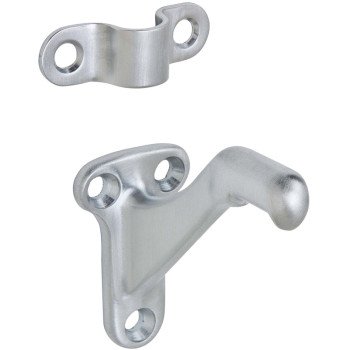 Schlage Ives Series 059B26D Handrail Bracket, Brass, Satin Chrome