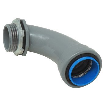 Southwire SIMPush LTNM-90-050-Q5 Liquidtight Connector, 1/2 in Push-On, 2.735 in L, PVC, Gray