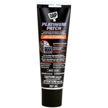 DAP PLATINUM PATCH 74887 Advanced Exterior Filler, White, 207 mL Tube