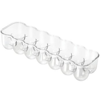 iDESIGN 70730 Fridge Egg Holder, 14 Eggs Capacity, Plastic, Clear