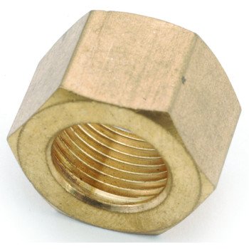 Anderson Metals 730061-06 Nut, 3/8 in, Compression, Brass