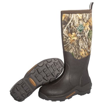 The Original Muck Boot Company Woody Max Series WDM-RTE-RTR-140 Hunting Boots, 14, Brown/Realtree Edge Camo