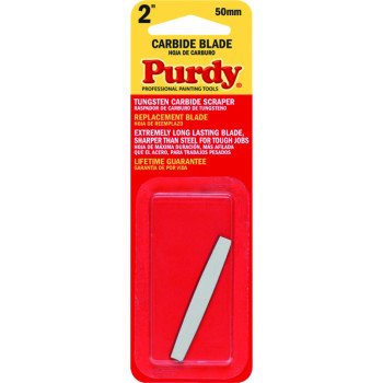 Purdy 900225 Scraper Blade, 2 in W Blade, Tungsten Carbide Blade