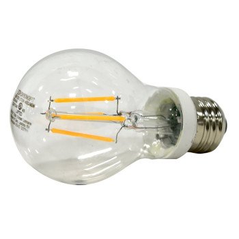 Sylvania 40699 LED Light Bulb, General Purpose, A19 Lamp, Dimmable, Clear, Soft White Light, 2700 K Color Temp