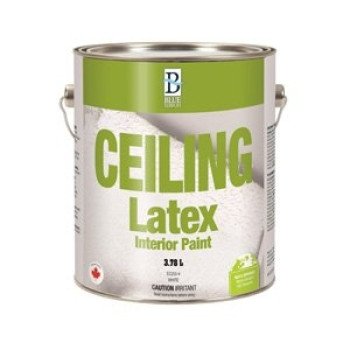 UCP Paints EC255-4 Ceiling Paint, Flat, White, 3.78 L, Latex Base